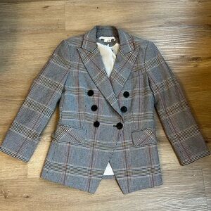 Veronica Beard Dickey Jacket Plaid 00 Blazer